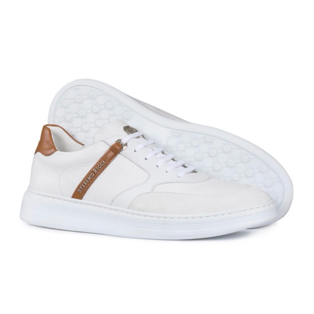 Stefano Ricci Leather Sneakers, Size 9